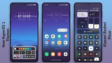 3 New HyperOS 2 control centre Themes for Xiaomi,Redmi,Poco | 3 Best HyperOS 2 Themes