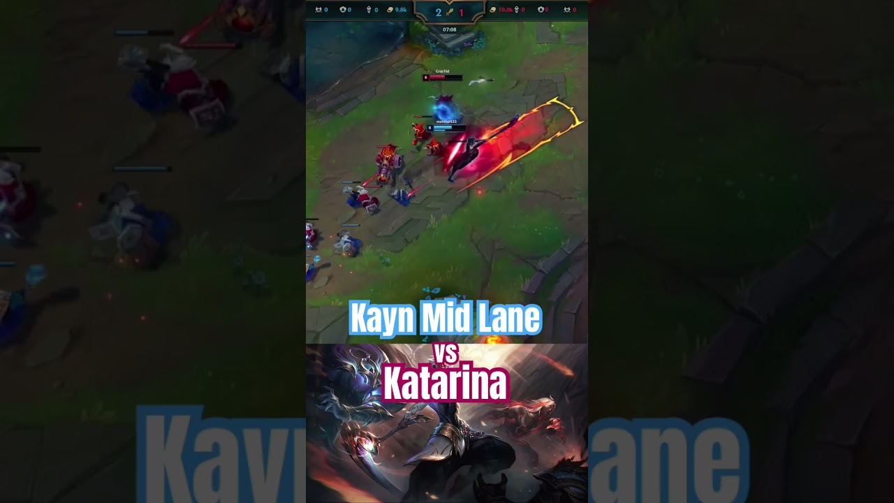 Kayn mid Lane vs kata 