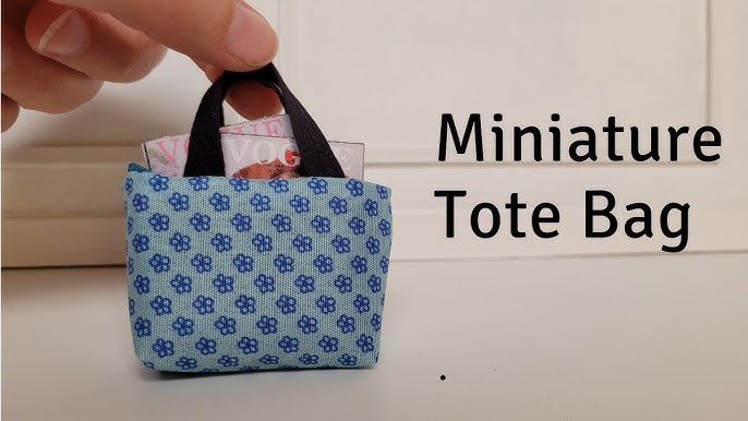 DIY Miniature Doll Mini Tote Bag - No Sew! Easy! 