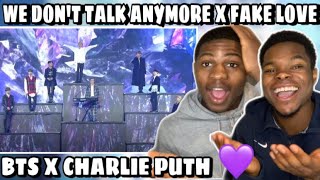 BTS x Charlie Puth || We don't talk any more + Fake Love | Reaction UNEXPECTEDLY COMBINATION!!