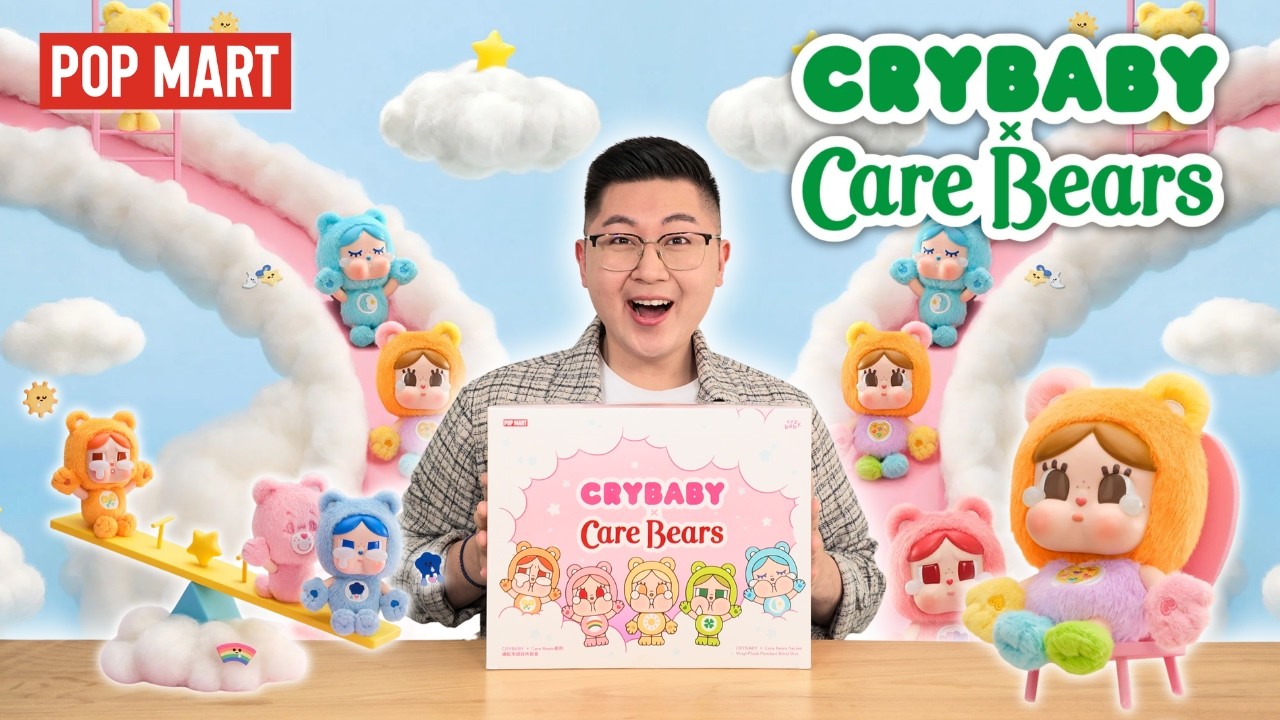 I Got the SECRET! POP MART CRYBABY x Care Bears Full Set Unboxing