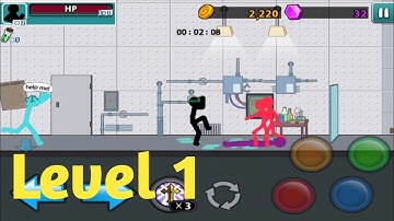 Anger Of Stick 5 : Zombie - Level 1 gameplay walkthrough