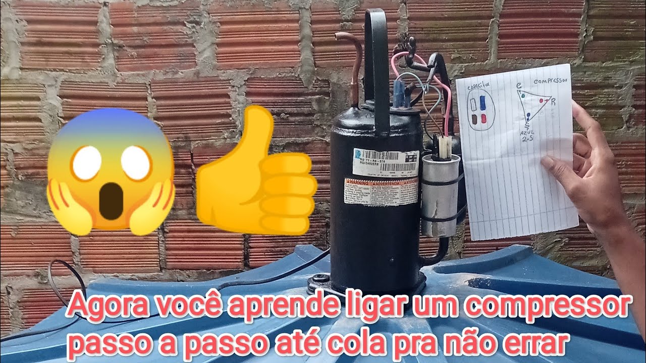 como ligar compressor de ar condicionado .sem enrolação passo a passo ...