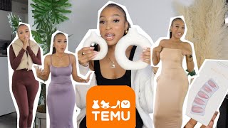 FIRST HUGE TEMU SPRING HAUL! TRY ON AND UNBOXING WITH ME !