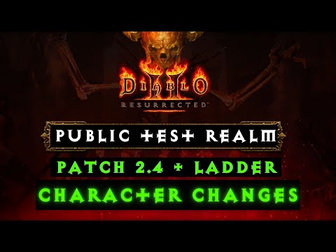 Diablo 2 Resurrected - New Character Changes - Ladder 2.4