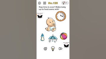 #126 - Brain out level 126 - Nap time is over! Wake baby up to feed some milk!