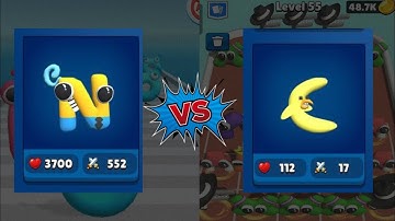 Alphabet lore run vs Merge alphabet number run | NEW UPDATE | Merge Battles