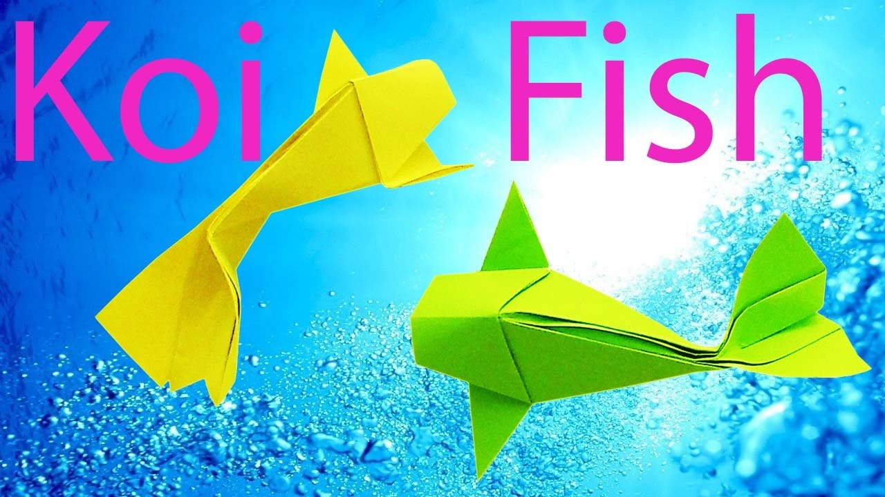How to make Fish of Paper? Origami Koi Fish (Riccardo Foschi) for Children