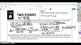 Given two points word problems