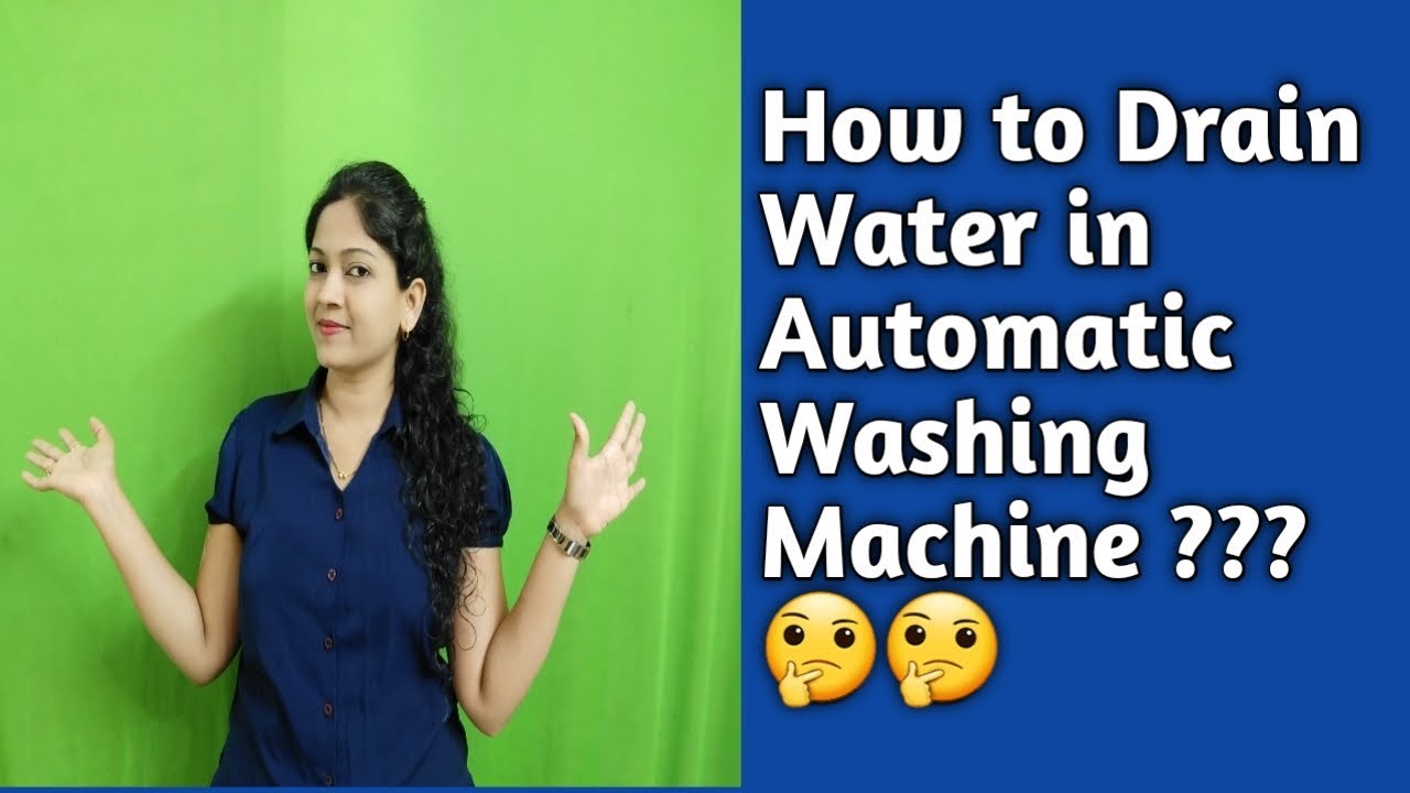 How to Drain Water in Automatic Washing Machine sawaalsunday Q&A