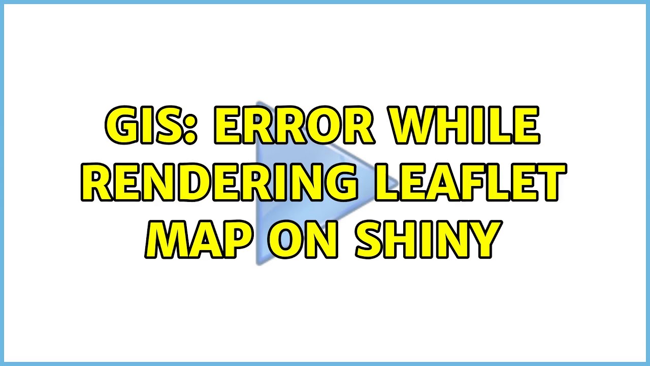GIS: Error while rendering Leaflet map on Shiny