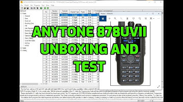 Anytone 878 UV plus unboxing - set up - let