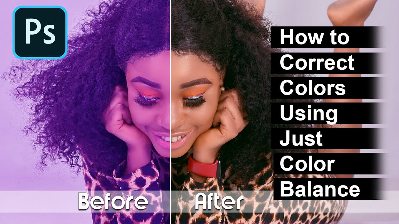 How to Color Correct Or Color Balance in Adobe photoshop - YouTube