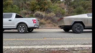 Tesla Cybertruck vs Ford F150 truck Watch till the end ! 🤯 #tesla