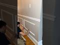Easy DIY Wainscoting To Add Some Class To This Dining Room Diy Wainscoting Moulding Diyprojects