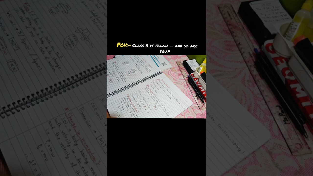 Class 11 Study Life – Late Nights, Stress & Never Giving Up 💪