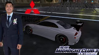 Custom and Gameplay Mitsubishi Eclipse V6 Drift Darren Calabia || Midnight Club 3
