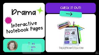 Elements of Drama Interactive Notebook Pages