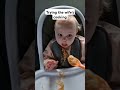 Trying the wife's cooking #shorts #jokes #yummy #toddler #baby