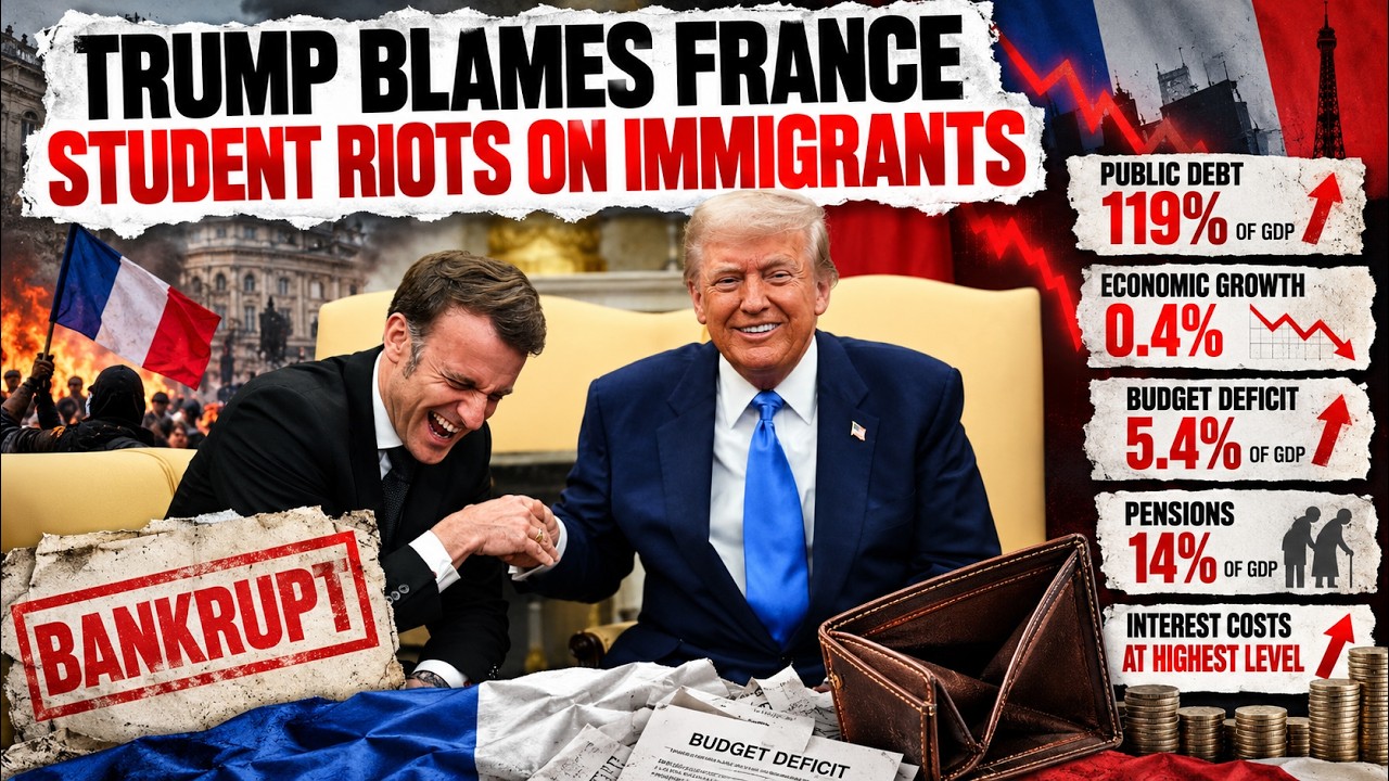 Trump Blames France Student Riots on "Immigrants" Instead of the Failed Leadership of Whit
