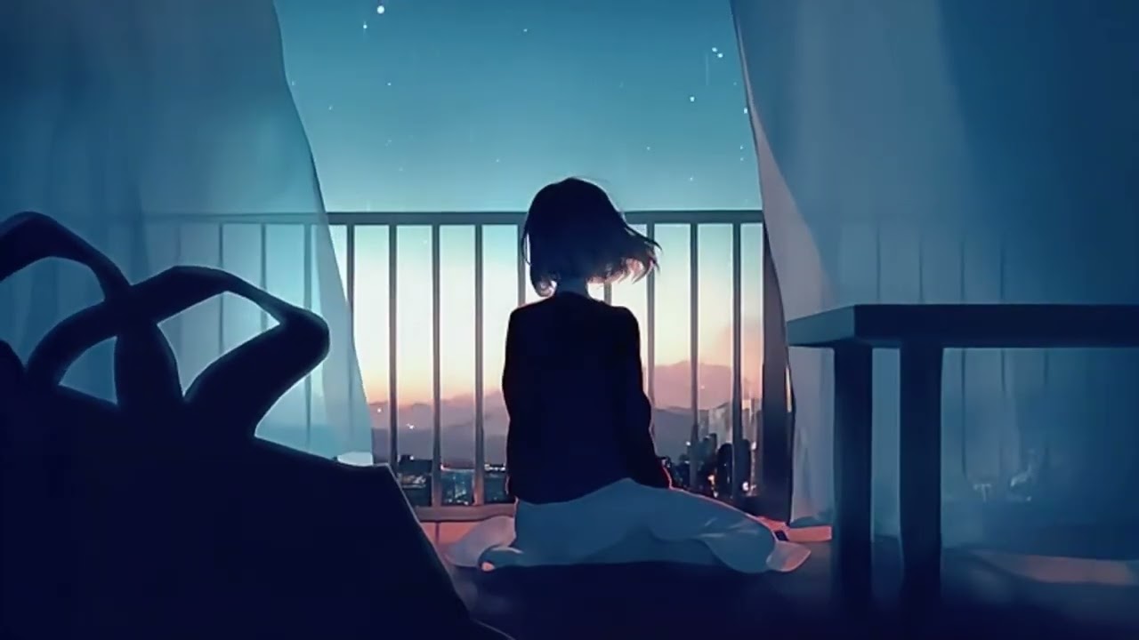 Girl Watching Sunset 🌅 | Dreamy Ambient for Study 2 hours