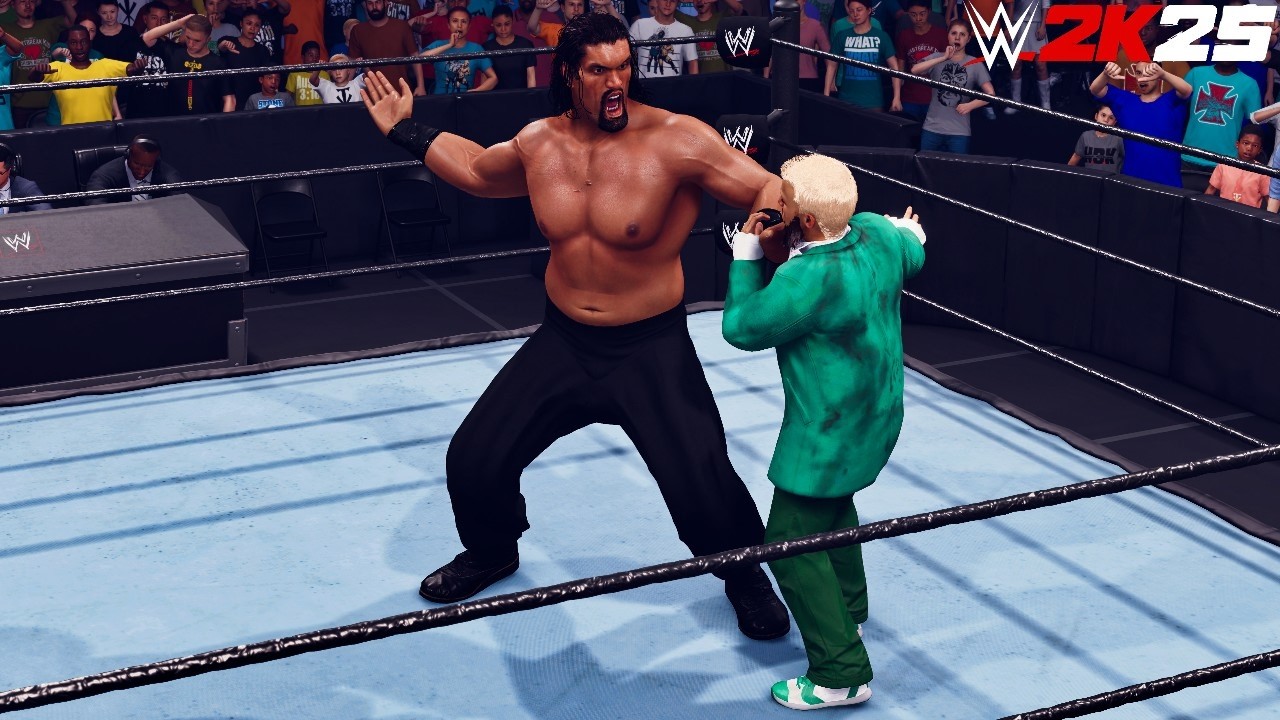 WWE 2k25 - The Great Khali vs Hornswoggle: Extreme Rules Match at Smackdown 