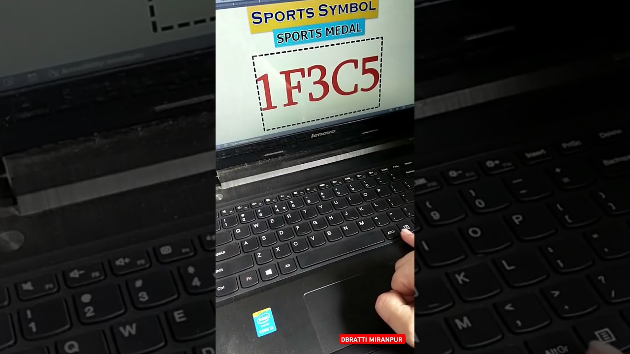 Use of Alt shortcut key for  SPORTS MEDAL |  keyboard shortcuts | computer | msword  