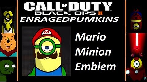 Black Ops 2 - Mario Minion Emblem Tutorial