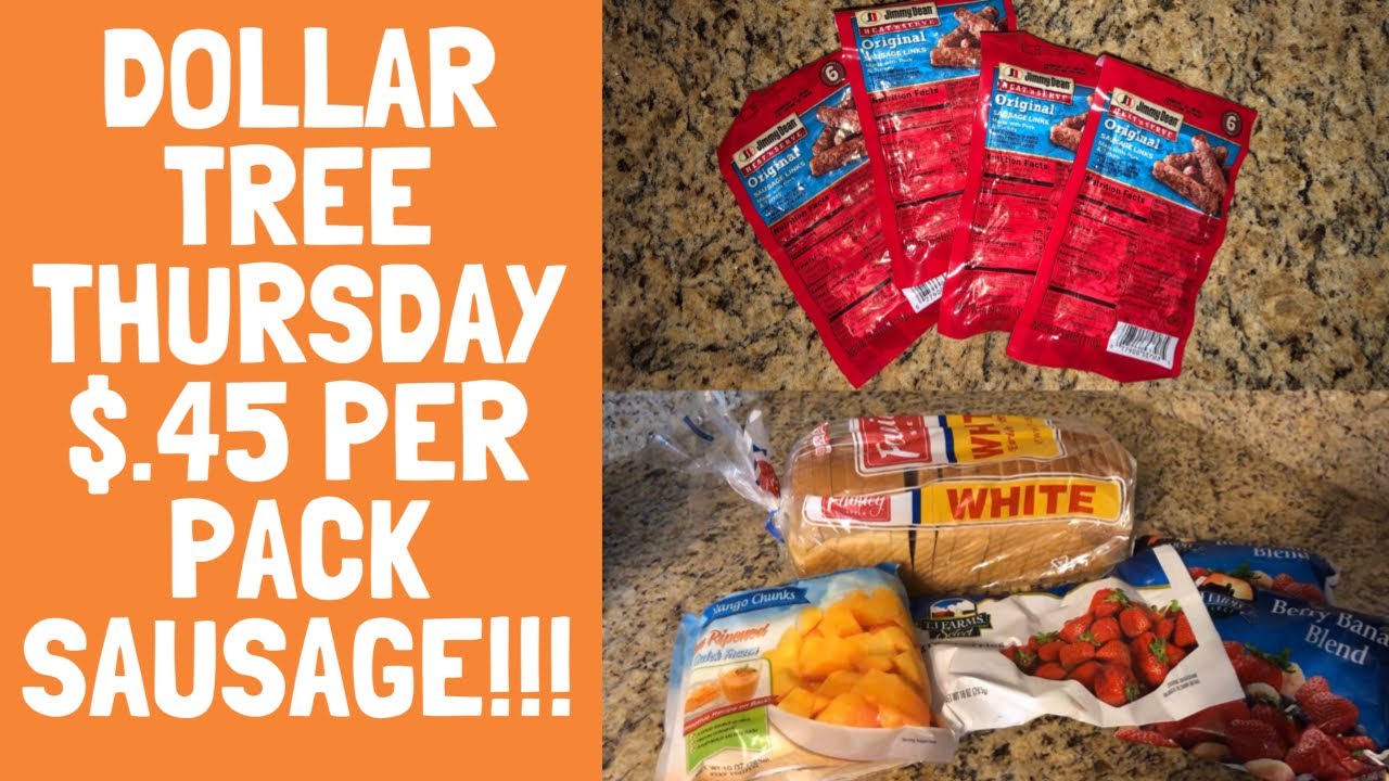 .45 Packs of Sausage!!! Dollar Tree Haul Oct 31st Krys the Maximizer