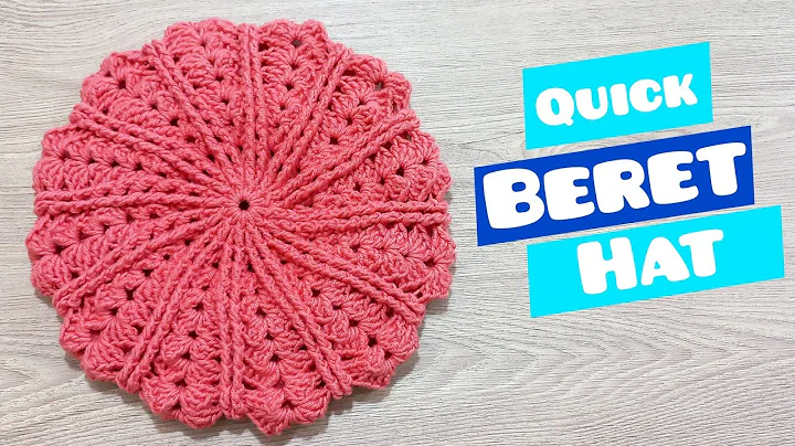 easy, quick and pretty crochet beret hat