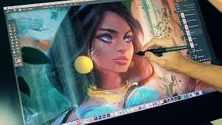 Художник Rossdraws рисует Принцесс Диснея. Artist Rossdraws draws Disney Princess