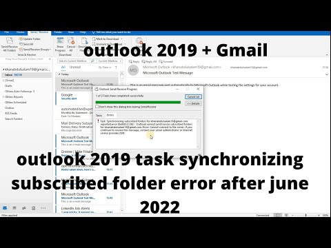 outlook 2019 error cannot connect to server | outlook 2019 password popup with gmail account fix