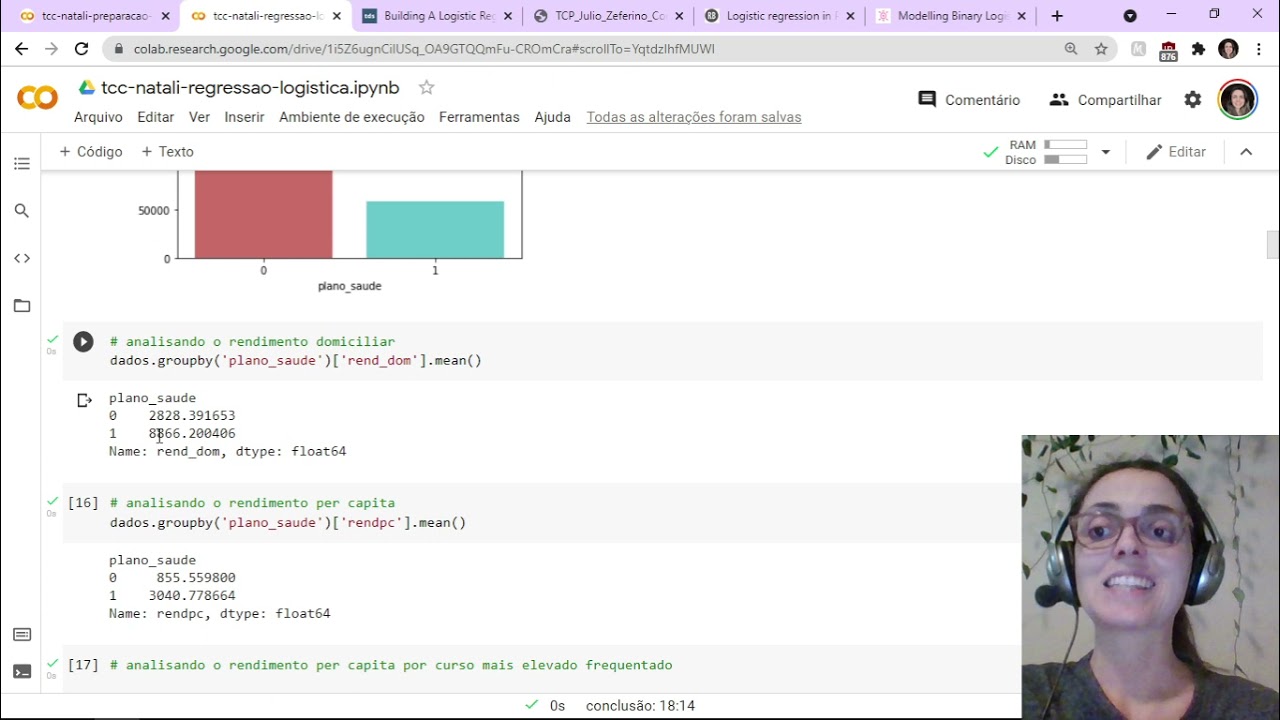 Análise descritiva dos dados da PNS 2019 usando Python no Google Colab (continuação)