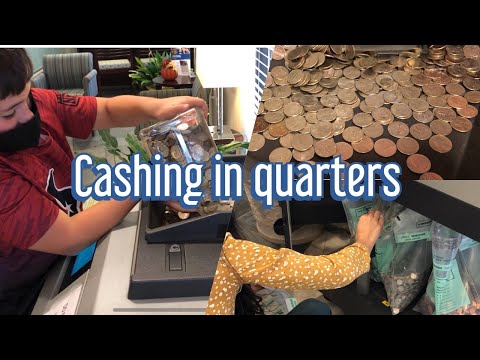 Cashing in 38 pounds of quarters