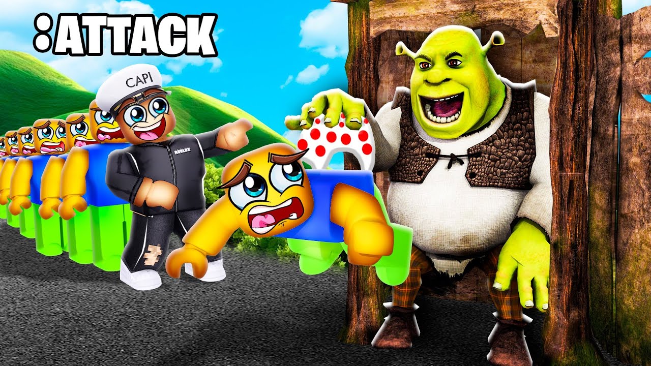 I Have ADMIN COMMANDS in SHREK LINE in ROBLOX