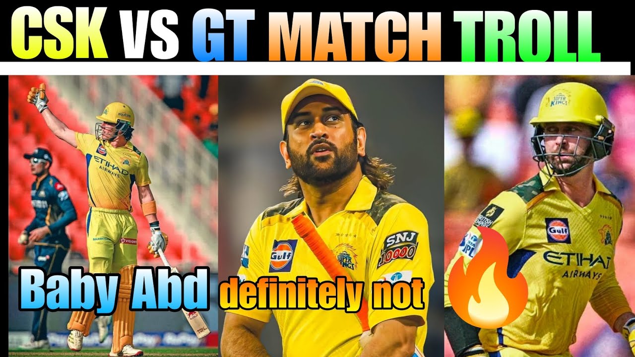 CSK VS GT MATCH TROLL TELUGU 2025 DHONI BABY ABD CONWAY SAI SUDHARSHAN Jadeja  Kamboj