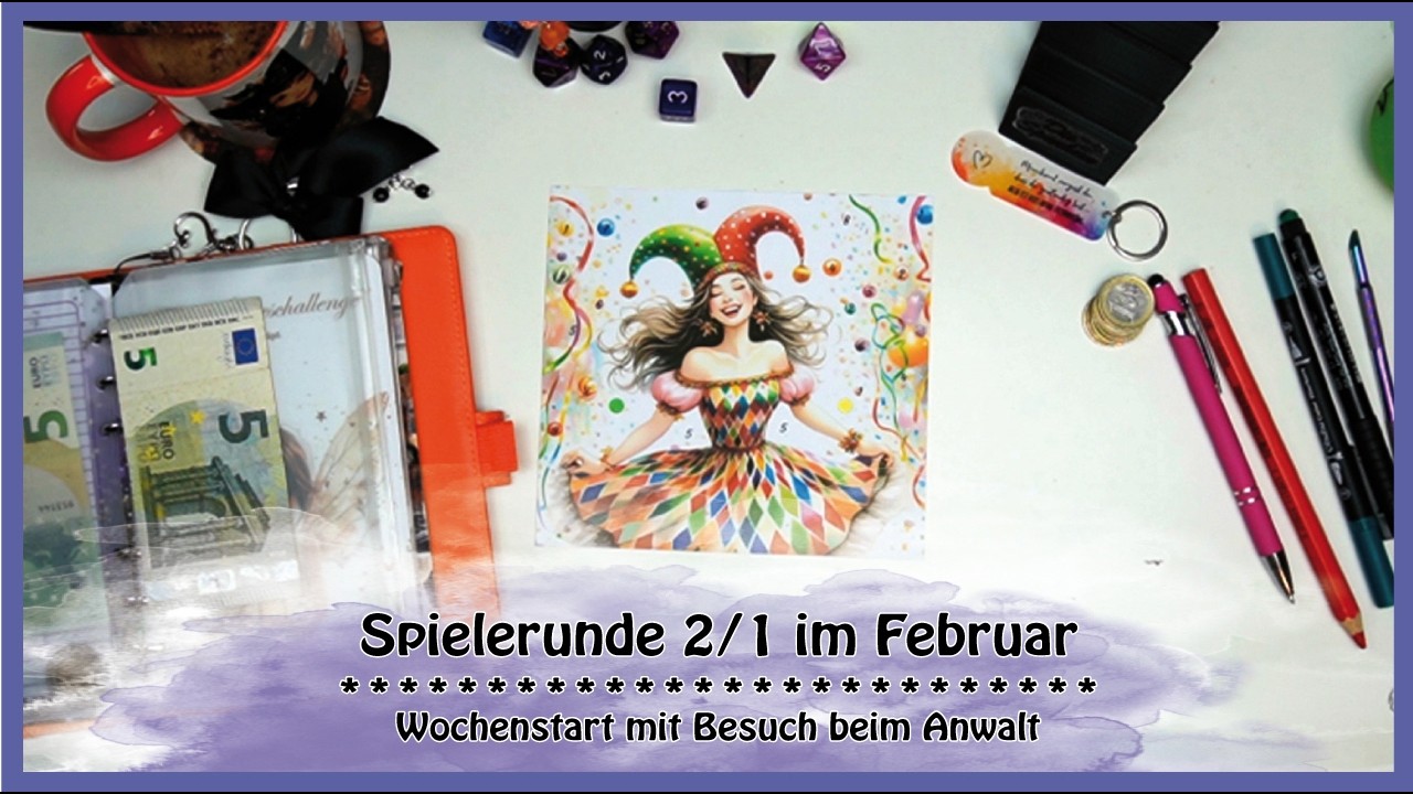 🖤💜 Wochenstart mit Besuch beim Anwalt | Erholsame Spielerunde 2/1 im Februar | Challenges & Geld 💜🖤