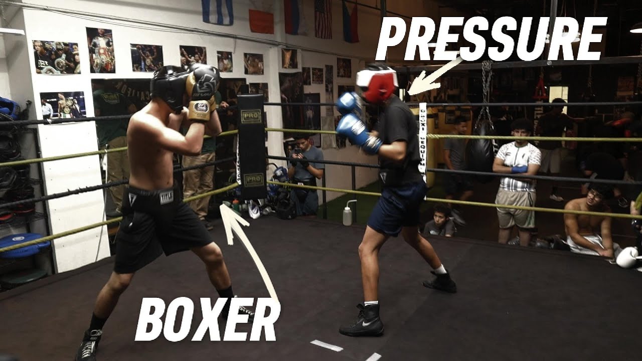 AMATEUR BOXERS GO TO WAR! BOXER vs PRESSURE FIGHTER GO 3 HARD ROUNDS