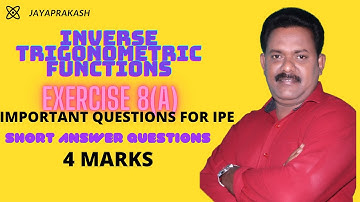 #inverse trigonometric functions part 30 #maths lectures for intermediate board exams and iit jee.