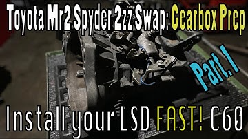 EP11 Project Lotus Hunter. 6 Speed (C60) Transmission and LSD preparation for  2ZZ Swap MR2 Spyder