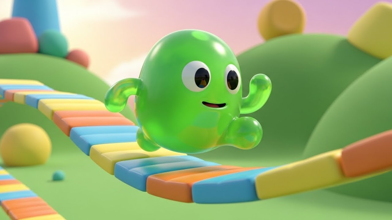 Fall Guys Wobbly Bean Slipped Off the Platform | Kids Songs & Nursery Rhymes