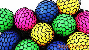 Learn Colors Squishy Mesh Balls Kinder Surprise Egg Baby Toys Kinder Joy Kids Song Nursery Rhymes
