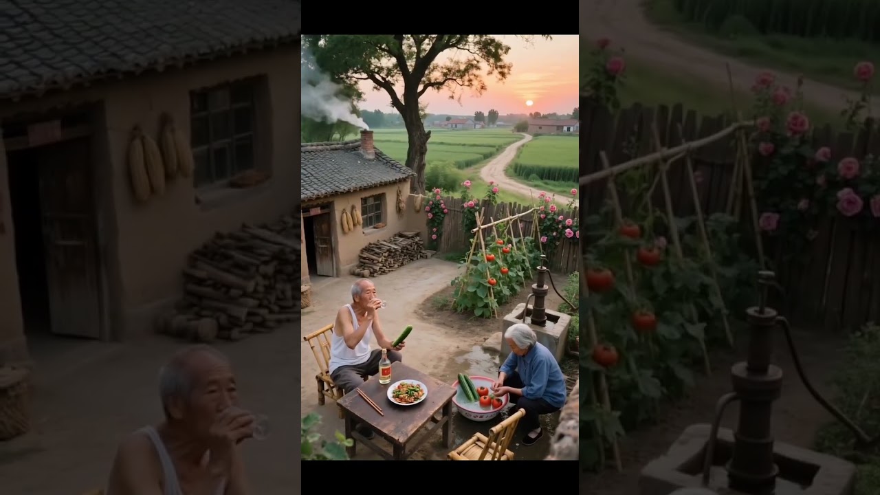 Peace lives here… in the heart of the village 🌾🏡🌿 