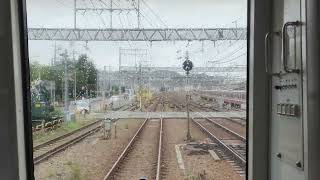 京急600形普通列車 金沢八景～金沢文庫間前面展望 (8K?で撮影してみた)