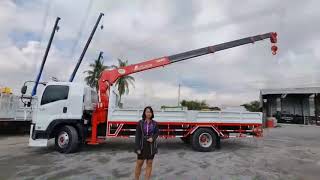 ISUZU FTR 240 รถติดเครน 5 ตัน#ขายรถบรรทุกหัวลาก6ล้อ10มือสองสภาพพร้อมใช้รับประกัน100%