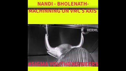 #nandi  BHOLENATH MACHINNING ON VMC 5 AXIS #vmc #cnc #shorts #youtubeshorts #sigmayouthengineers