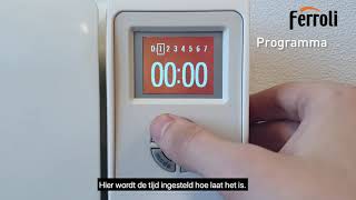 Ferroli Siena B Elektrische Radiator, Eenvoudig Programmeerbaar.