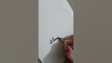 Asma name calligraphy on demand 😍🤩 #calligraphy #shorts