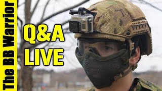 Live Airsoft Q&A!
Help support The BB Warrior and get access to perks by becoming a member!
https://www.youtube.com/channel/UCRN3CIEnfhEOh_lRgaus3jw/join
JOIN OUR DISCORD SERVER: https://discord.gg/PuEafnA
Liked this video? Subscribe! https://www.youtube.com/user/thebbwarrior?sub_confirmation=1
Like Me on facebook: www.facebook.com/TheBBWarrior
Follow me on Twitter @TheBBWarrior
Follow me on Instagram @TheBBWarrior
Check out products I highly recommend for any player here: https://www.amazon.com/shop/thebbwarrior
COUPONS
Save 10% off your order from www.ampedairsoft.com with coupon code BBWARRIOR10 *Some exclusions apply Live Airsoft Q&A!