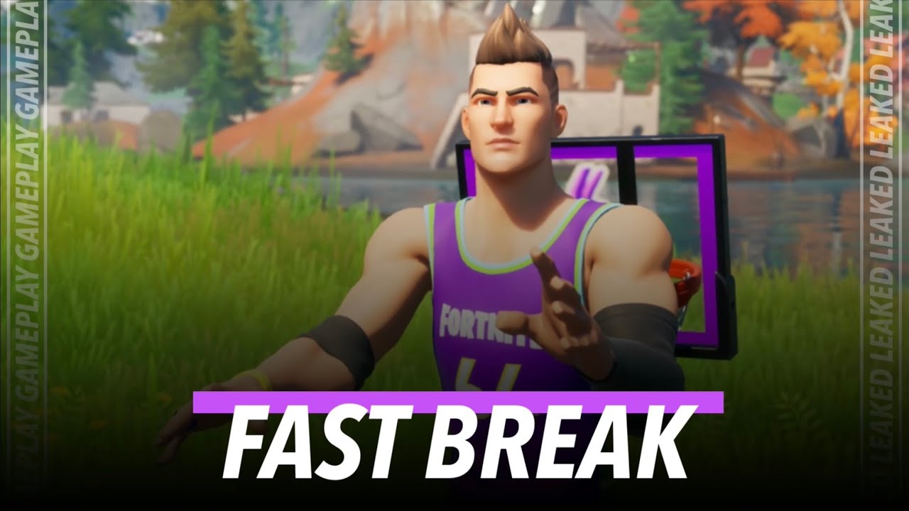 Fortnite Fast Break Leaked Fast Break Skin Gameplay Nba Skins Fortnite Battle Royale Youtube